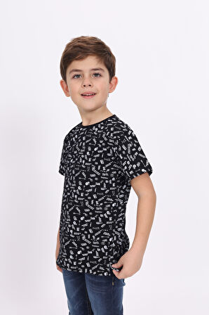 Toontoy Erkek Çocuk Komple Baskılı Tişört