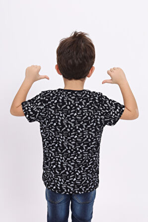 Toontoy Erkek Çocuk Komple Baskılı Tişört