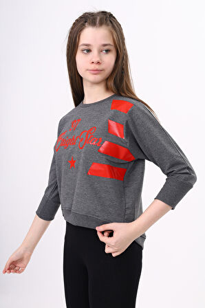 Toontoy Kız Çocuk Baskılı Tişört