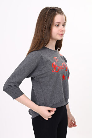 Toontoy Kız Çocuk Baskılı Tişört