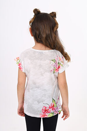 Toontoy Kız Çocuk Sometimes Baskılı Tişört