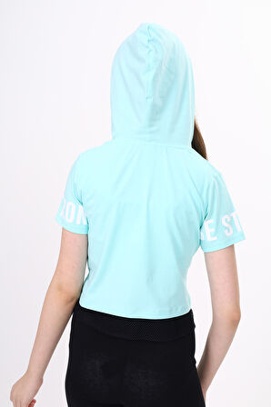 Toontoy Kız Çocuk Be Strong Baskılı Kapüşonlu Tişört