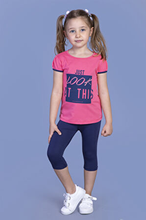 Toontoy Kız Çocuk Taytlı Takım