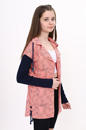 Toontoy Kız Çocuk Komple Baskılı Hırka