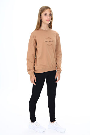 Toontoy Kız Çocuk Baskılı Taytlı Takım