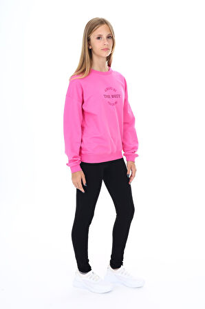 Toontoy Kız Çocuk Baskılı Taytlı Takım