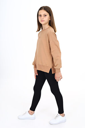 Toontoy Kız Çocuk Nakışlı Taytlı Takım