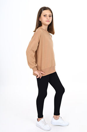 Toontoy Kız Çocuk Nakışlı Taytlı Takım