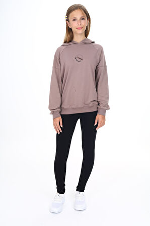 Toontoy Kız Çocuk Baskılı Taytlı Takım