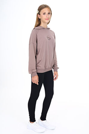 Toontoy Kız Çocuk Baskılı Taytlı Takım