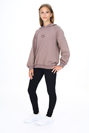 Toontoy Kız Çocuk Baskılı Taytlı Takım