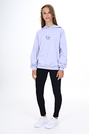 Toontoy Kız Çocuk Baskılı Taytlı Takım