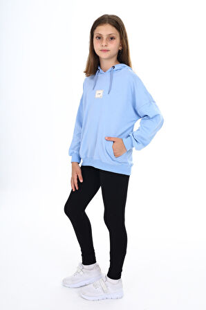 Toontoy Kız Çocuk Armalı Taytlı Takım