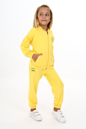 Toontoy Kız Çocuk Baskılı Eşofman Takım