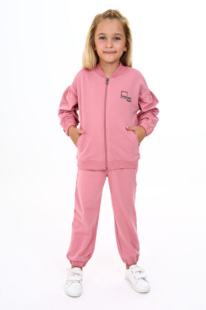 Toontoy Kız Çocuk Baskılı Eşofman Takım