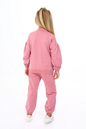 Toontoy Kız Çocuk Baskılı Eşofman Takım