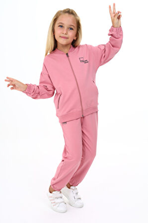 Toontoy Kız Çocuk Baskılı Eşofman Takım