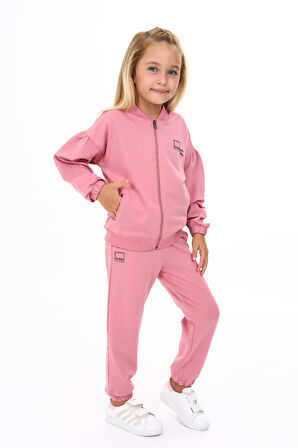 Toontoy Kız Çocuk Baskılı Eşofman Takım