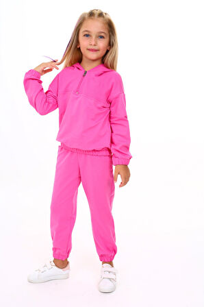 Toontoy Kız Çocuk Armalı Eşofman Takım