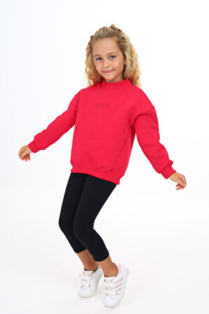 Toontoy Kız Çocuk Nakışlı Sweatshirt