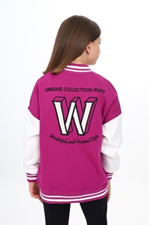 Toontoy Kız Çocuk Nakışlı Kolej Hırka