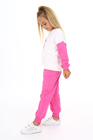 Toontoy Kız Çocuk Baskılı Eşofman Takım