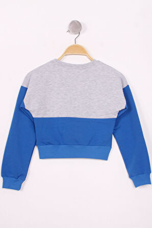 Toontoy Kız Çocuk Fairy Baskılı Garnili Sweatshirt