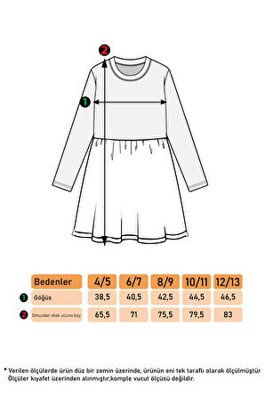 Toontoy Kız Çocuk Nakışlı Elbise