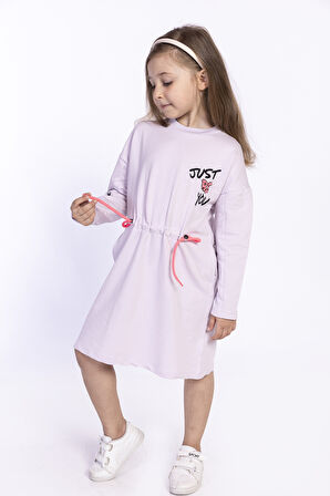 Toontoy Kız Çocuk Nakışlı Elbise