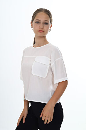 Toontoy Kız Çocuk Okul Tişört