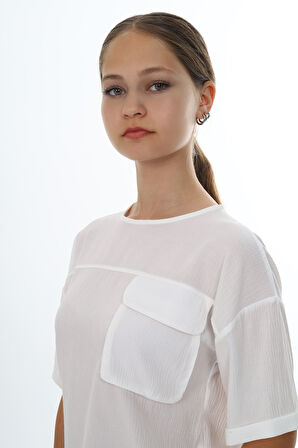 Toontoy Kız Çocuk Okul Tişört