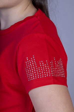 Toontoy Kız Çocuk Baskılı Tişört