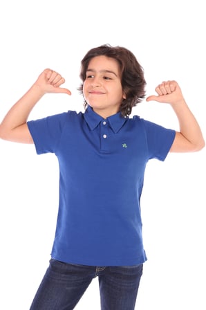 Toontoy Erkek Çocuk Polo Yaka Düğmeli Kısa Kollu Tişört