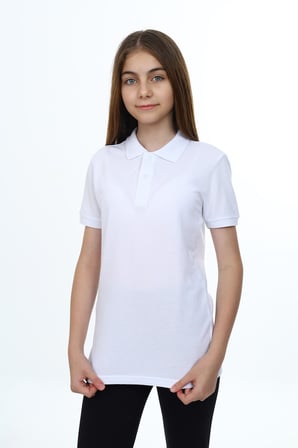 Toontoy Unisex Çocuk Polo Yaka Düğmeli Kısa Kollu Tişört