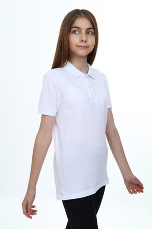 Toontoy Unisex Çocuk Polo Yaka Düğmeli Kısa Kollu Tişört