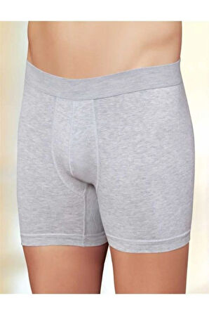 Erkek Likralı Boxer Beyaz 6'lı Paket Yazılı Torbalı Boxer Me031