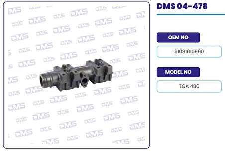 Man Truck Egzoz Manıfoldu  Egr'li Kol Arka  Man Tga 480 - Demosan 04-478