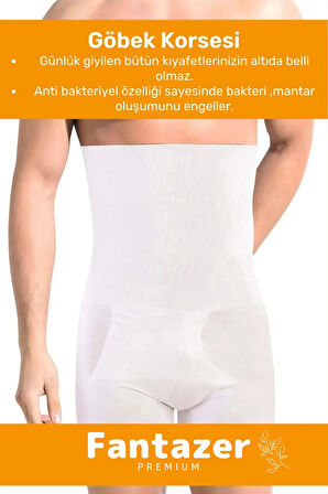 Özel Üretim Göbek Düzleştirici Toparlayıcı Sıkılaştırıcı Bel Inceltici Erkek Duble Boxer Korse