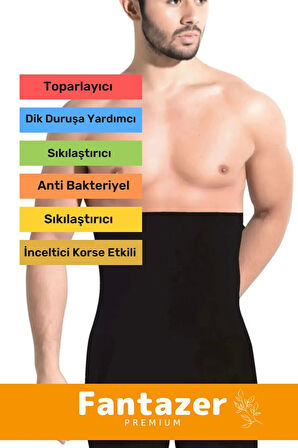 Özel Üretim Göbek Düzleştirici Toparlayıcı Sıkılaştırıcı Bel Inceltici Erkek Duble Boxer Korse