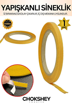 İz Bırakmayan Süper Güçlü Kendinden Yapışkanlı Ahşap 1. Kalite Sineklik Yedek 4mt Cırt Bant 1 Adet