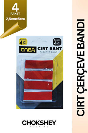 Özel Üretim İz Bırakmayan Yüksek Kaliteli Süper Güçlü 2,5 cm x 5 cm 4'lü Cırt Çerçeve Bant - 1 Adet