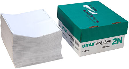 UMUR SÜREKLİ FORM 11x24CM RENKLİ 2/N 1000 Lİ 30011193 1 PAKET 