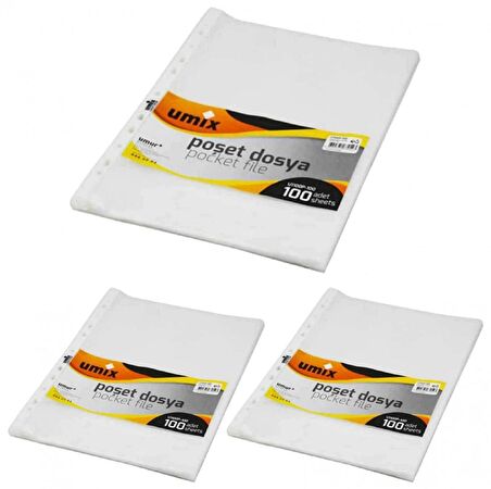 UMIX POŞET DOSYA - 300'LÜ (3 Paket)