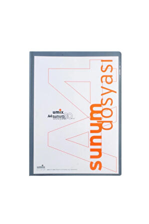 Katalog Dosya Standart 30 Lu Gri Sunum Dosyası U1103P-Kgr