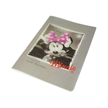 Minnie Mouse Campus Defter 26x18,5 cm Plastik Kapak Çizgili 40 Yaprak