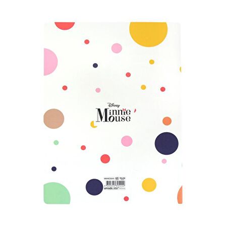 Minnie Mouse Trendy Defter 19x26 cm Karton Kapak Çizgili 60 Yaprak