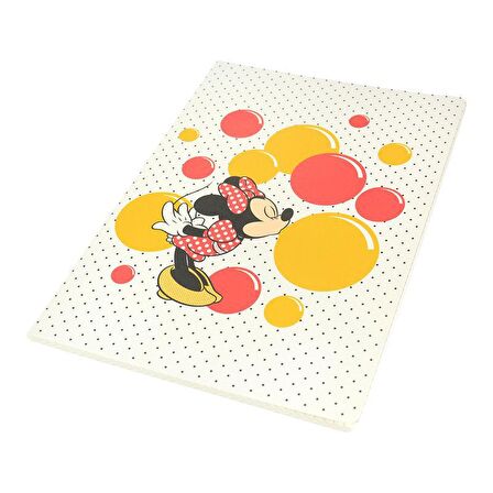 Minnie Mouse Trendy Defter 19x26 cm Karton Kapak Kareli 60 Yaprak
