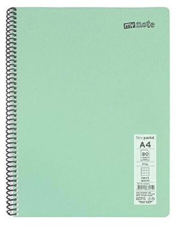 Mynote Flex Neon A4 96 Yaprak Spiralli Çizgili Defter