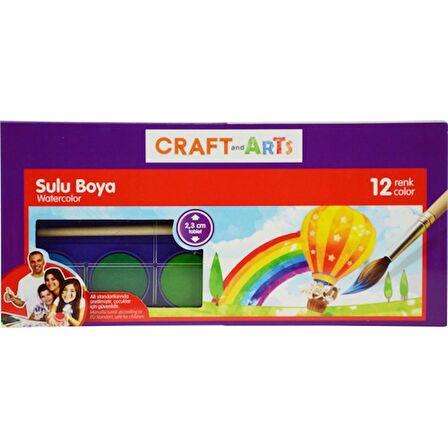 Craft Art Sulu Boya 12 Li Küçük