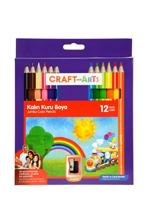 Jumbo Kuru Boya 12 Renk